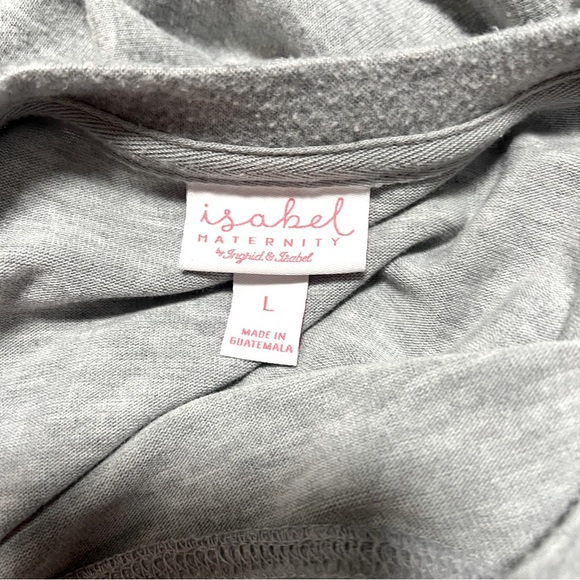 Ingrid & Isabel Maternity Women Size Large Graphic “One Lucky Mother” Sweatshirt - Picture 6 of 8